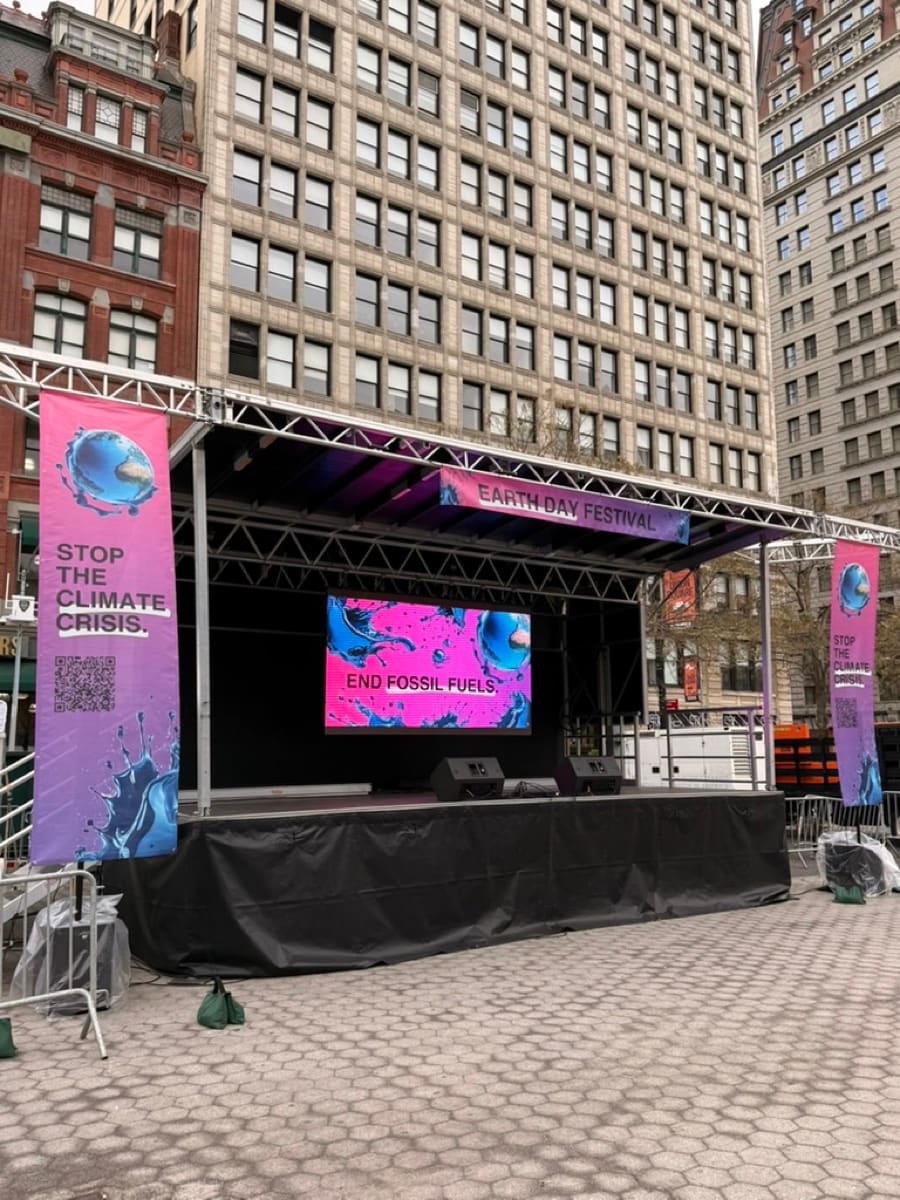 Main Stage at the 2026 Earth Day Festival in Union Square